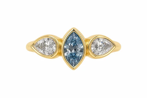 Anillo Diamante Fancy Blue