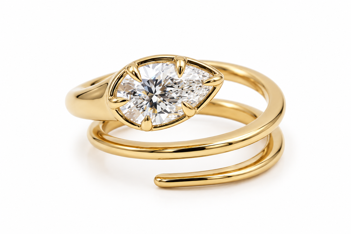 Pinky ring espiral