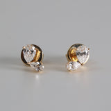 Aretes Doble Pera 0.35 ct