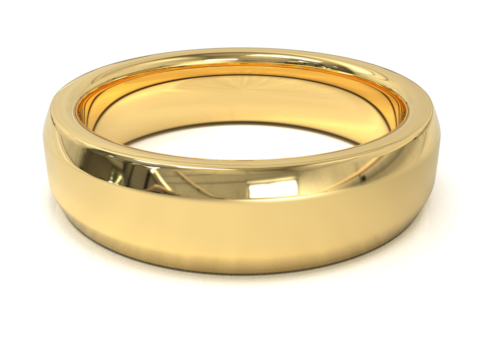 Argolla Doble Acabado Oro Amarillo