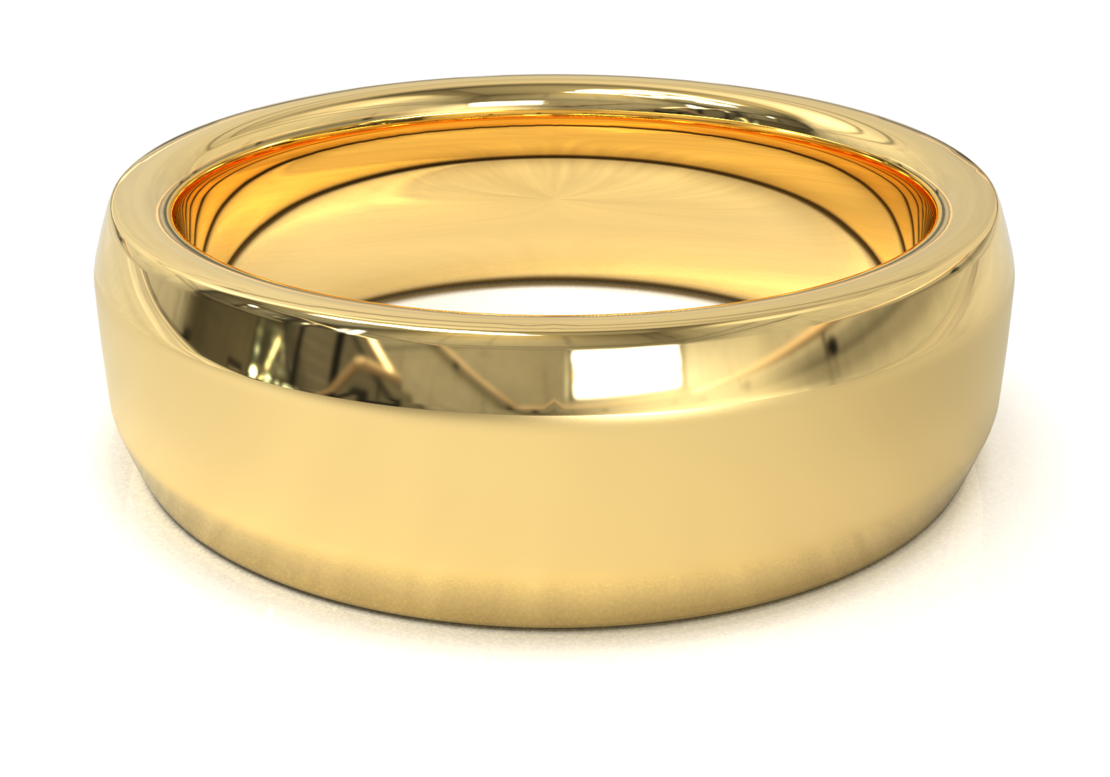 Argolla Doble Acabado Oro Amarillo