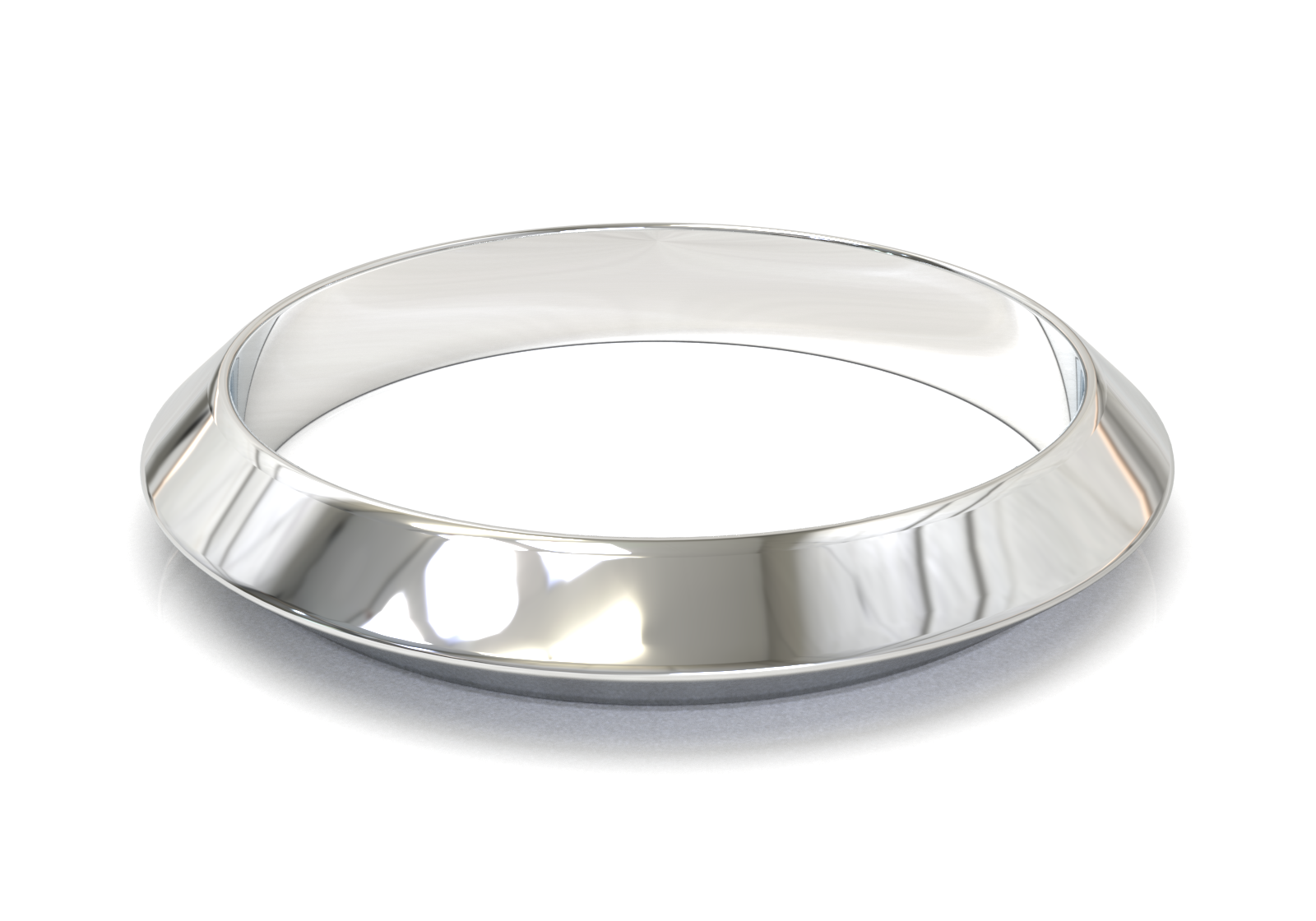 Argolla Dos Aguas Oro Blanco