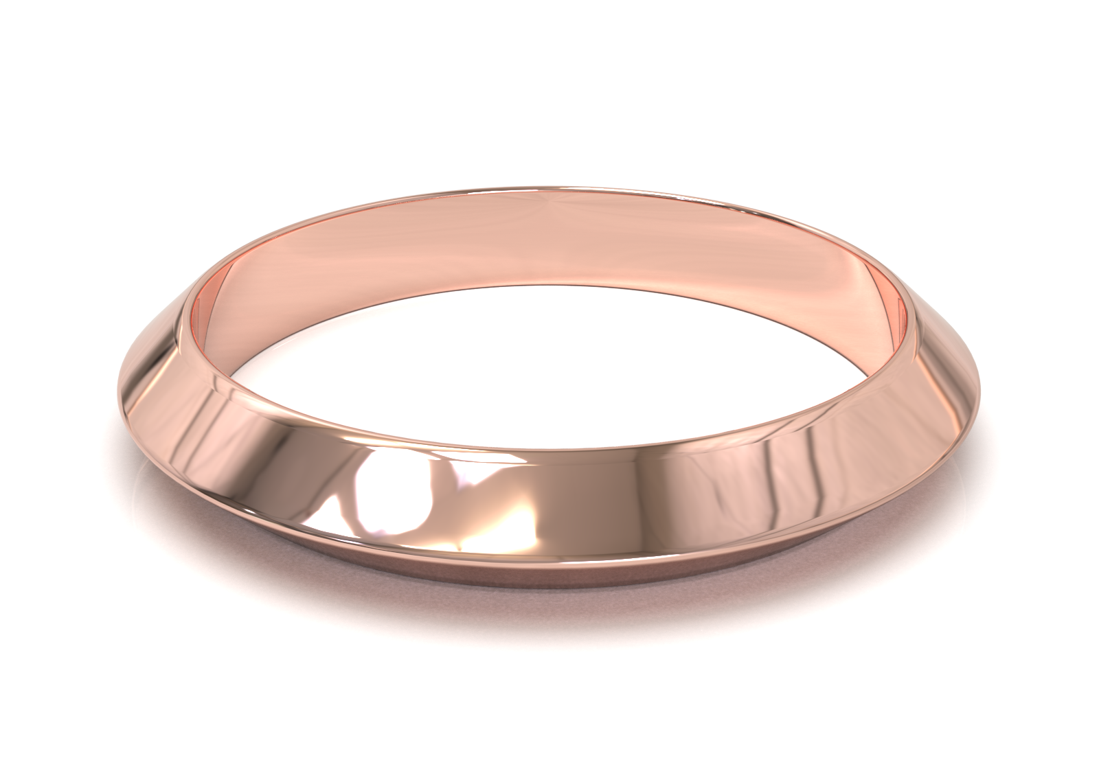 Argolla Dos Aguas Oro Rosa