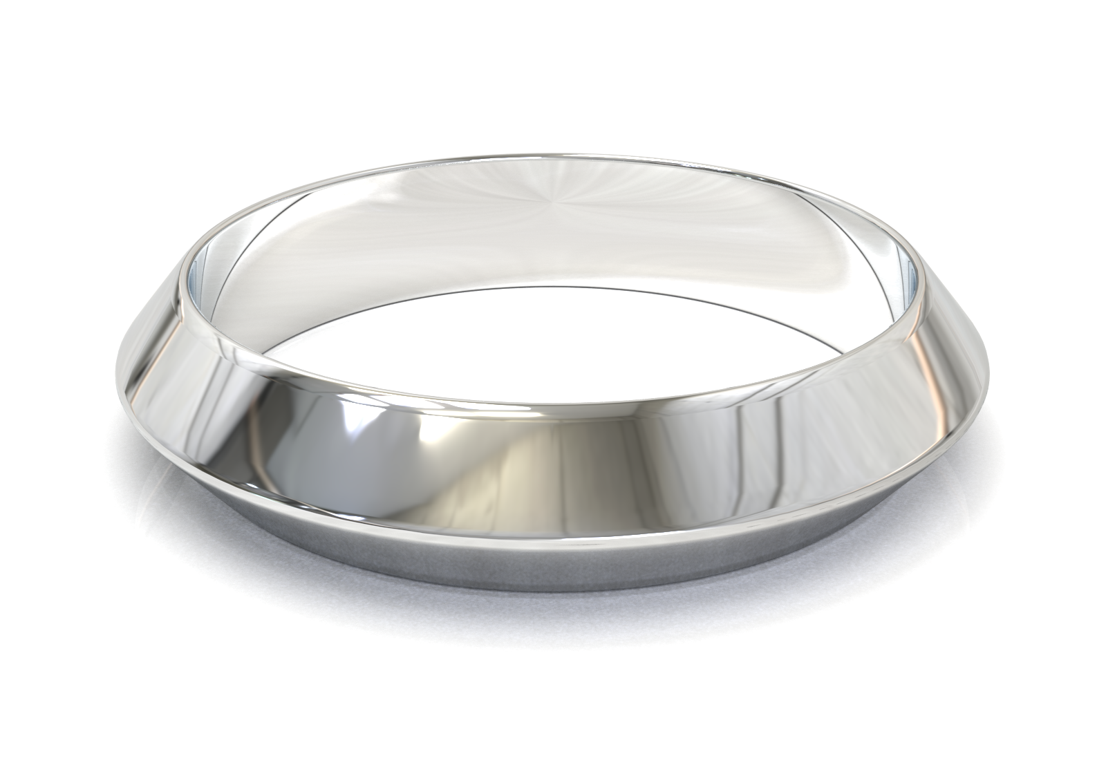 Argolla Dos Aguas Oro Blanco