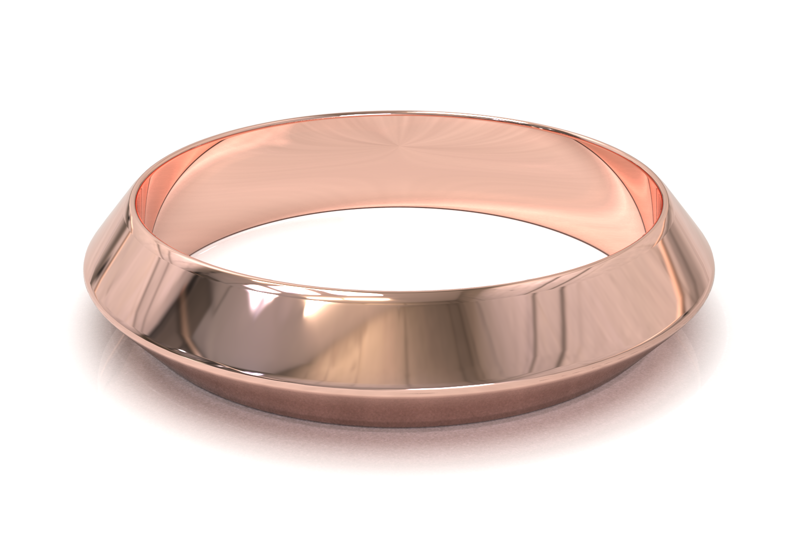 Argolla Dos Aguas Oro Rosa