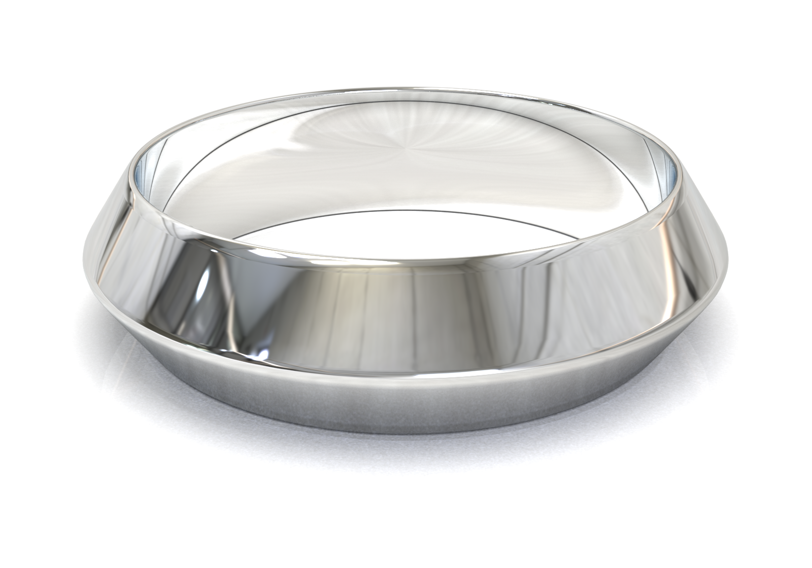 Argolla Dos Aguas Oro Blanco