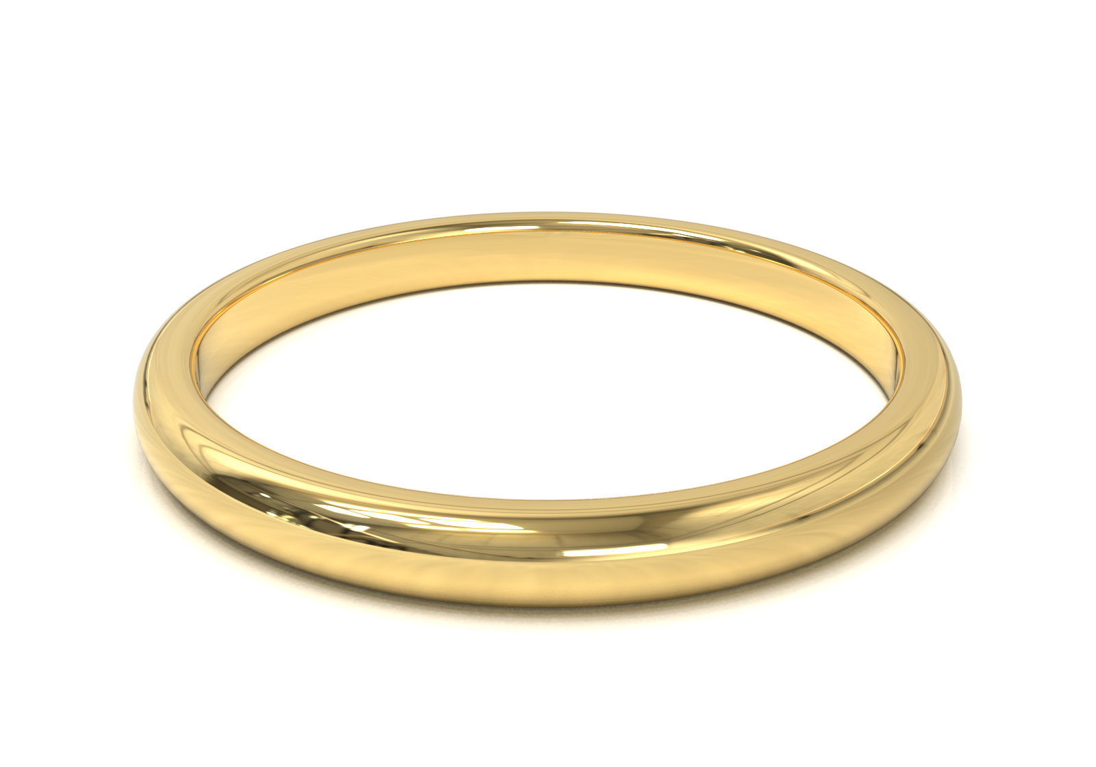 Argolla Media Caña Oro Amarillo