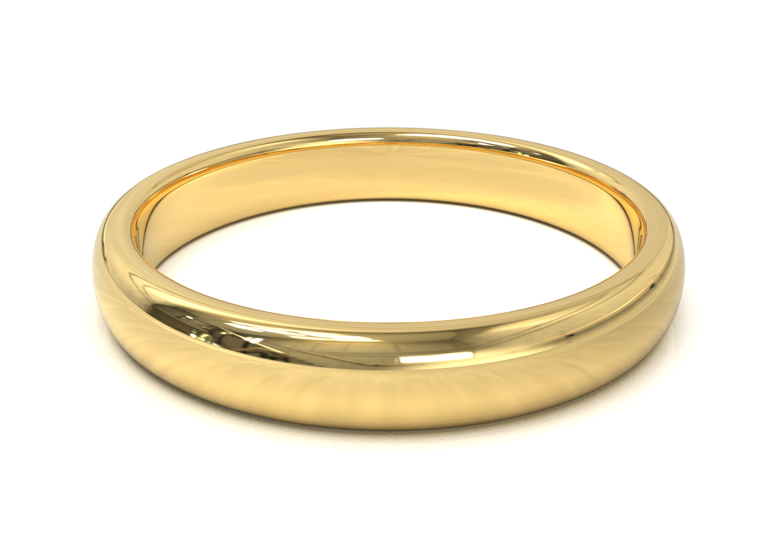 Argolla Media Caña Oro Amarillo