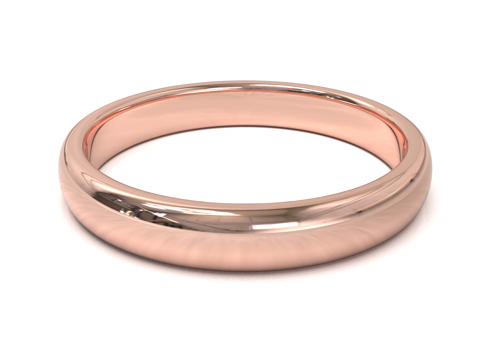 Argolla Media Caña Oro Rosa