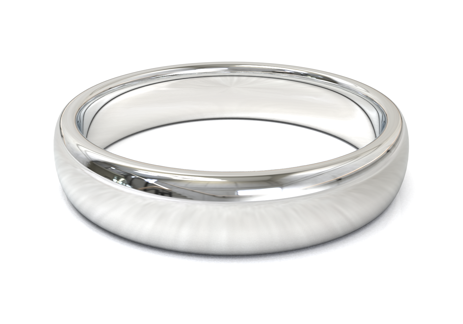 Argolla Media Caña Oro Blanco