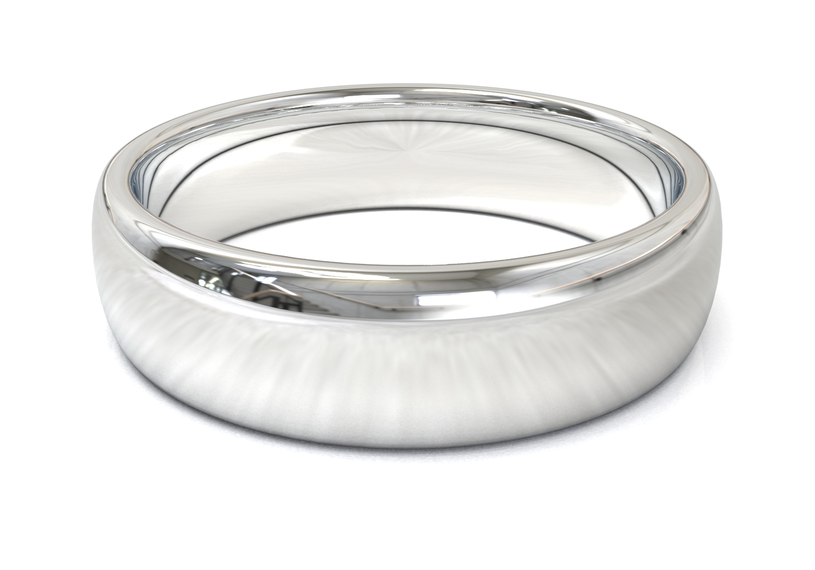 Argolla Media Caña Oro Blanco