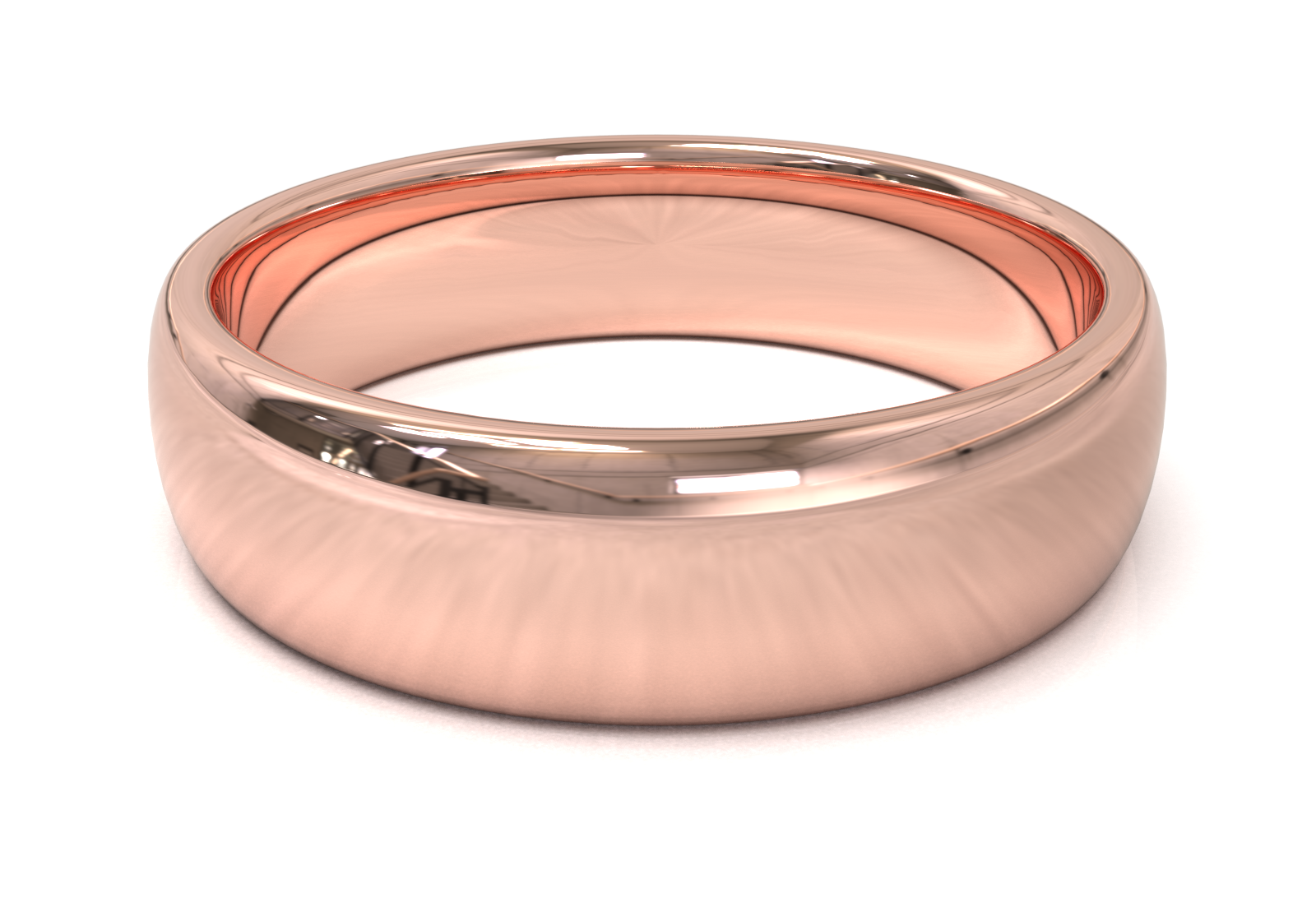 Argolla Media Caña Oro Rosa