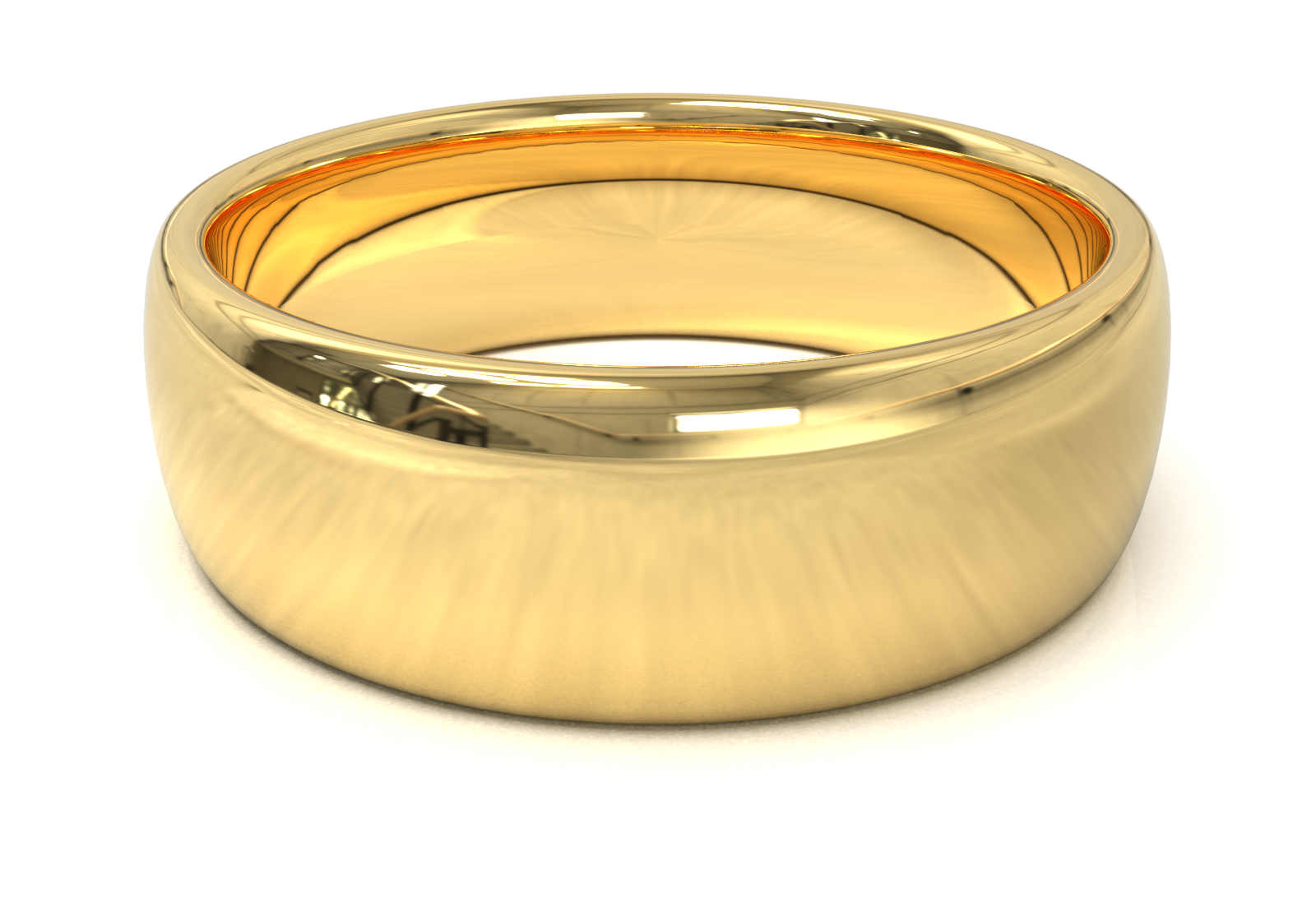 Argolla Media Caña Oro Amarillo