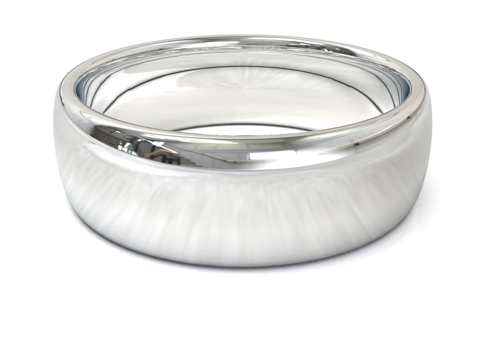 Argolla Media Caña Oro Blanco