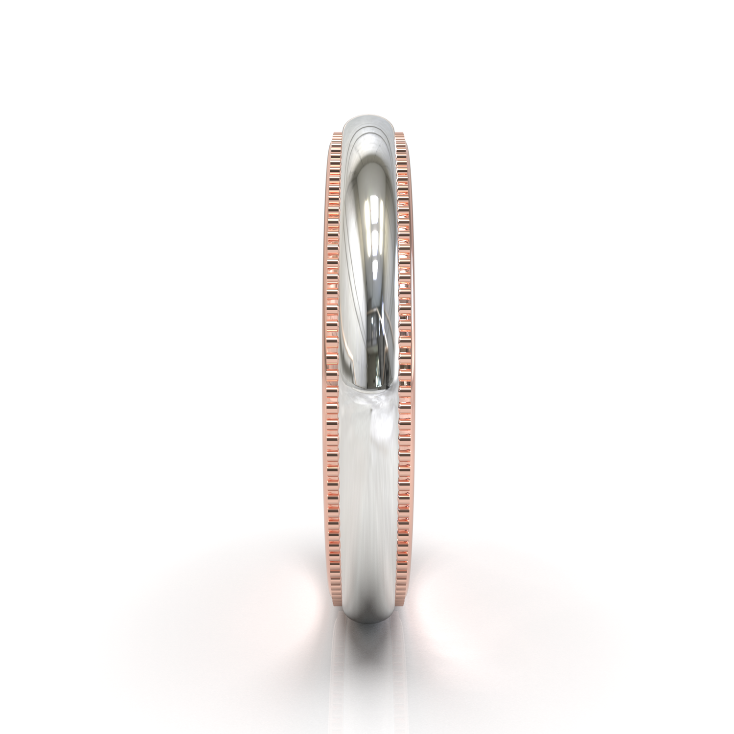 Argolla Milgrain 2 Tonos OB/OR
