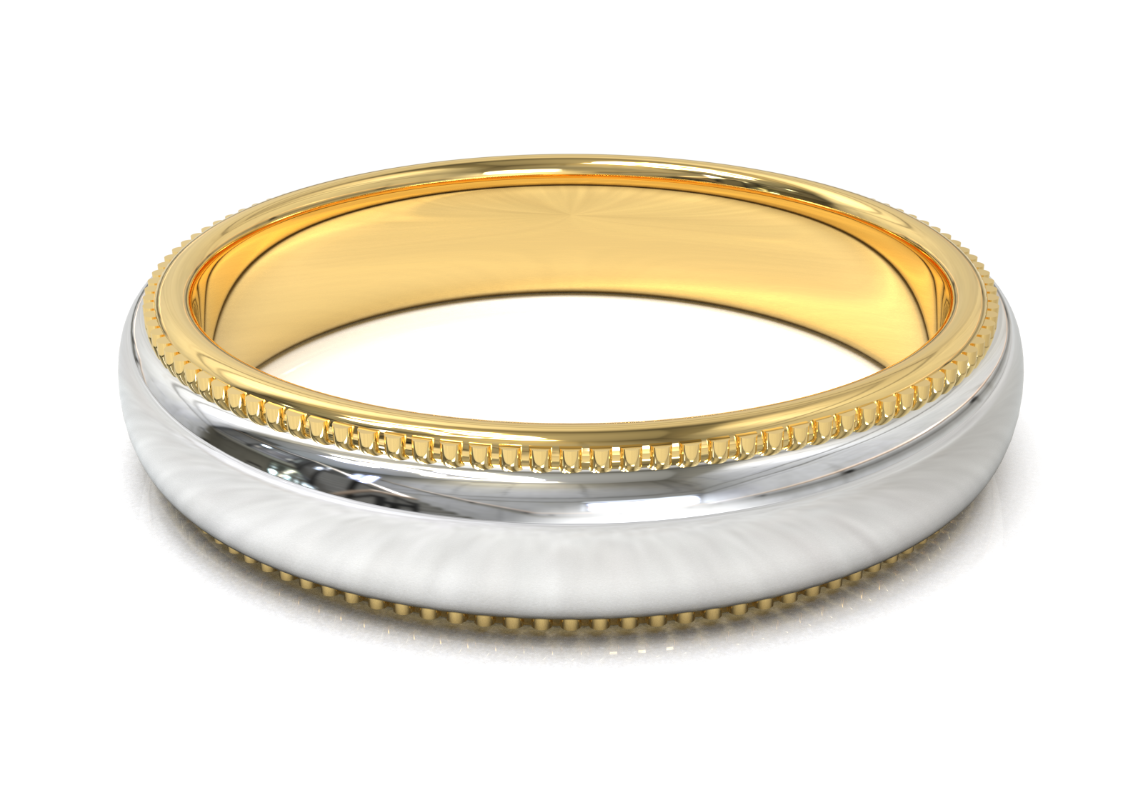 Argolla Milgrain 2 Tonos OB/OA