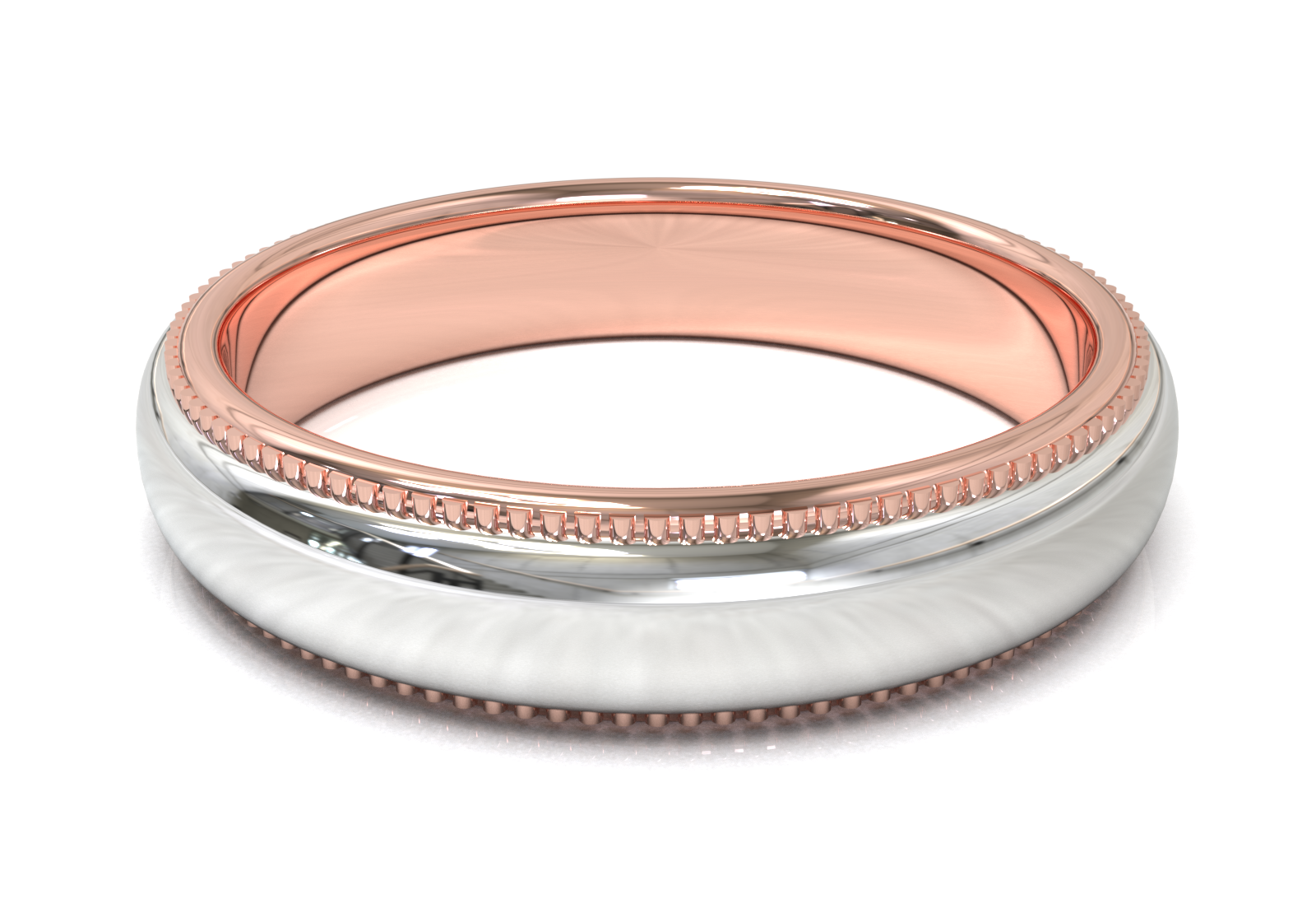 Argolla Milgrain 2 Tonos OB/OR