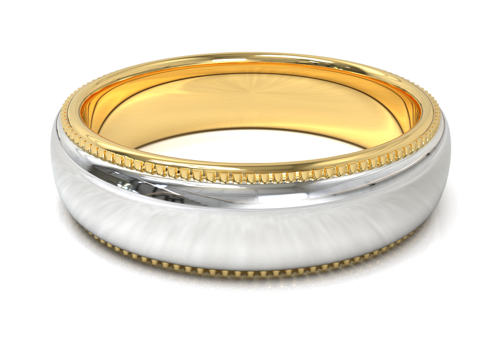 Argolla Milgrain 2 Tonos OB/OA