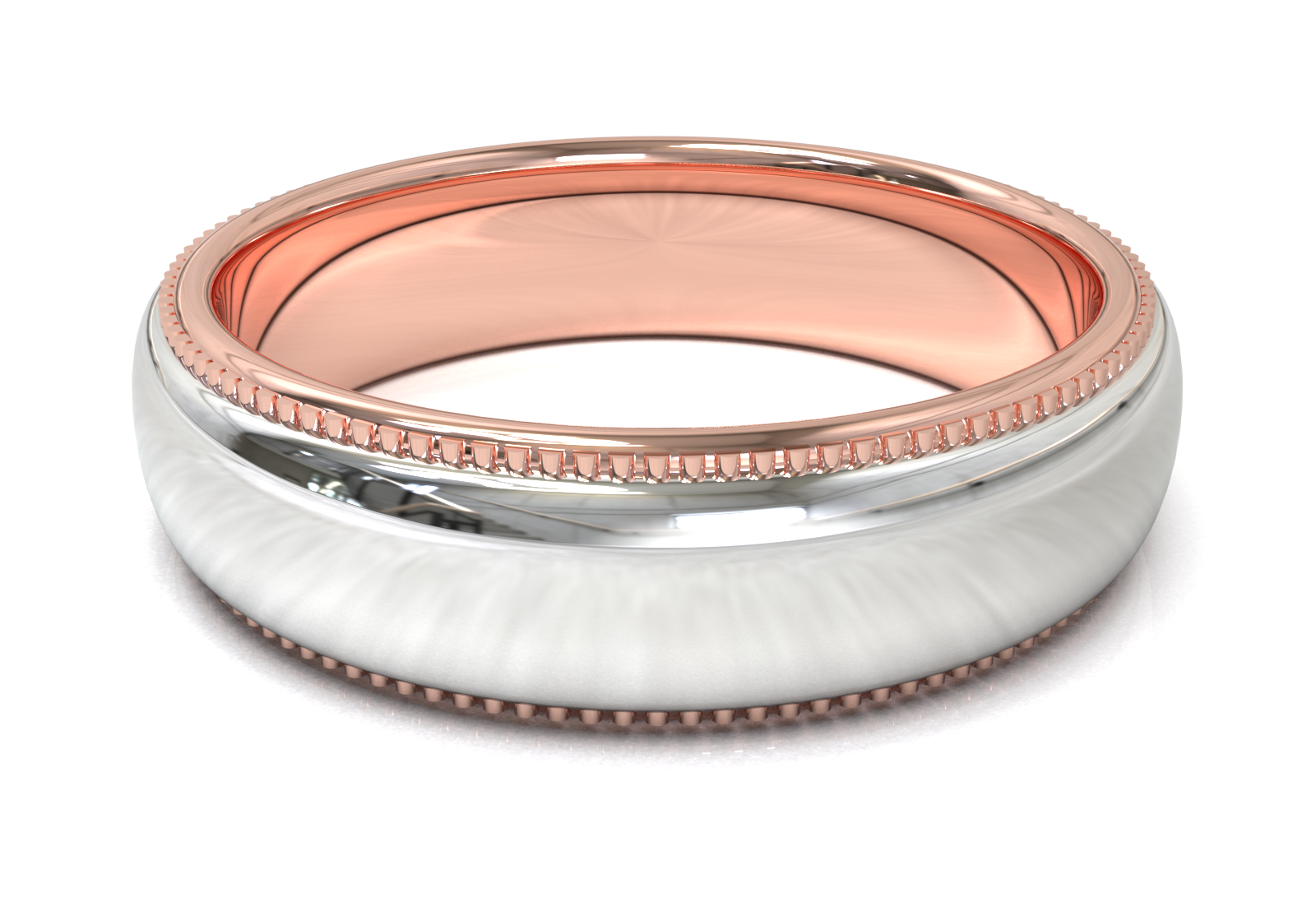 Argolla Milgrain 2 Tonos OB/OR