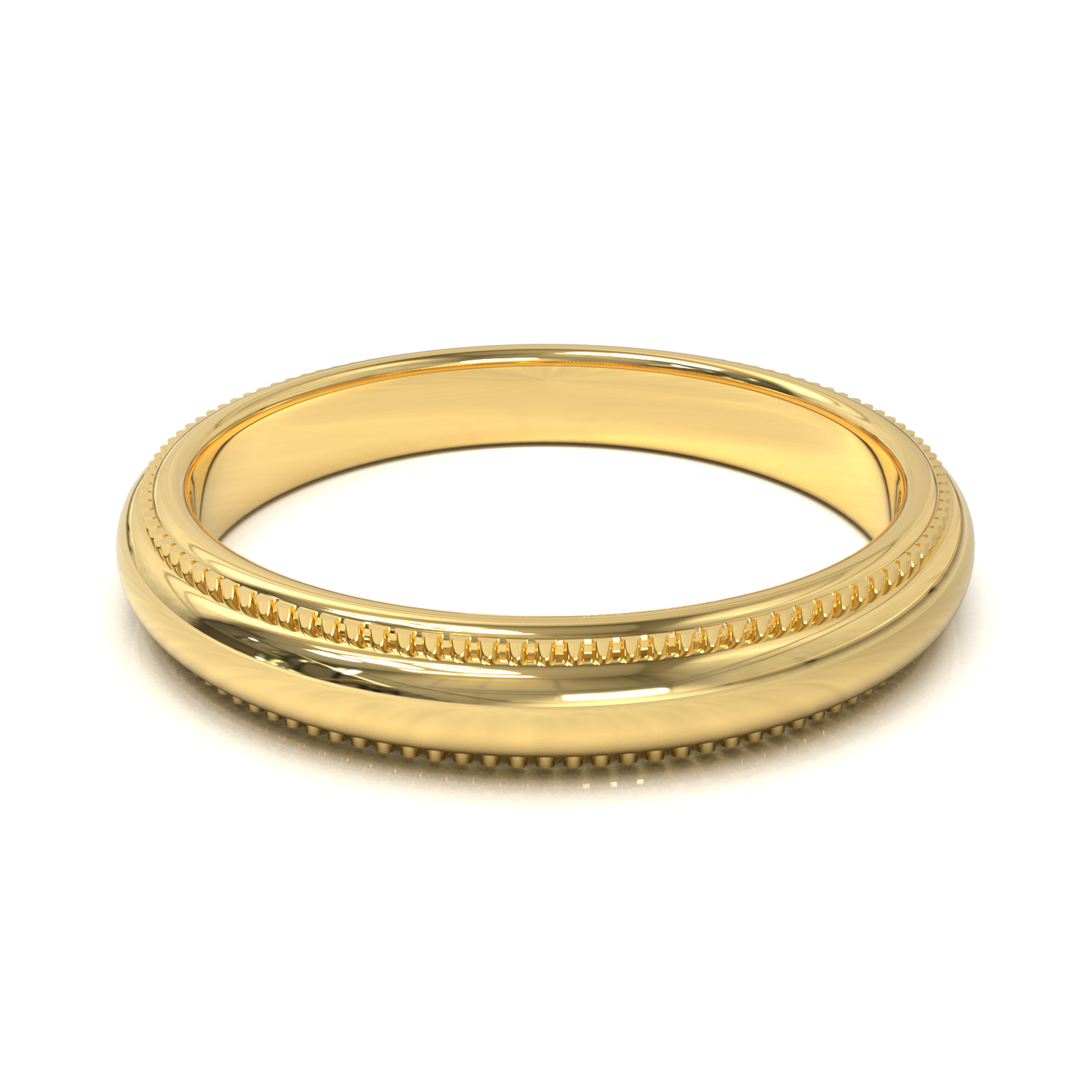 Argolla Milgrain Oro Amarillo