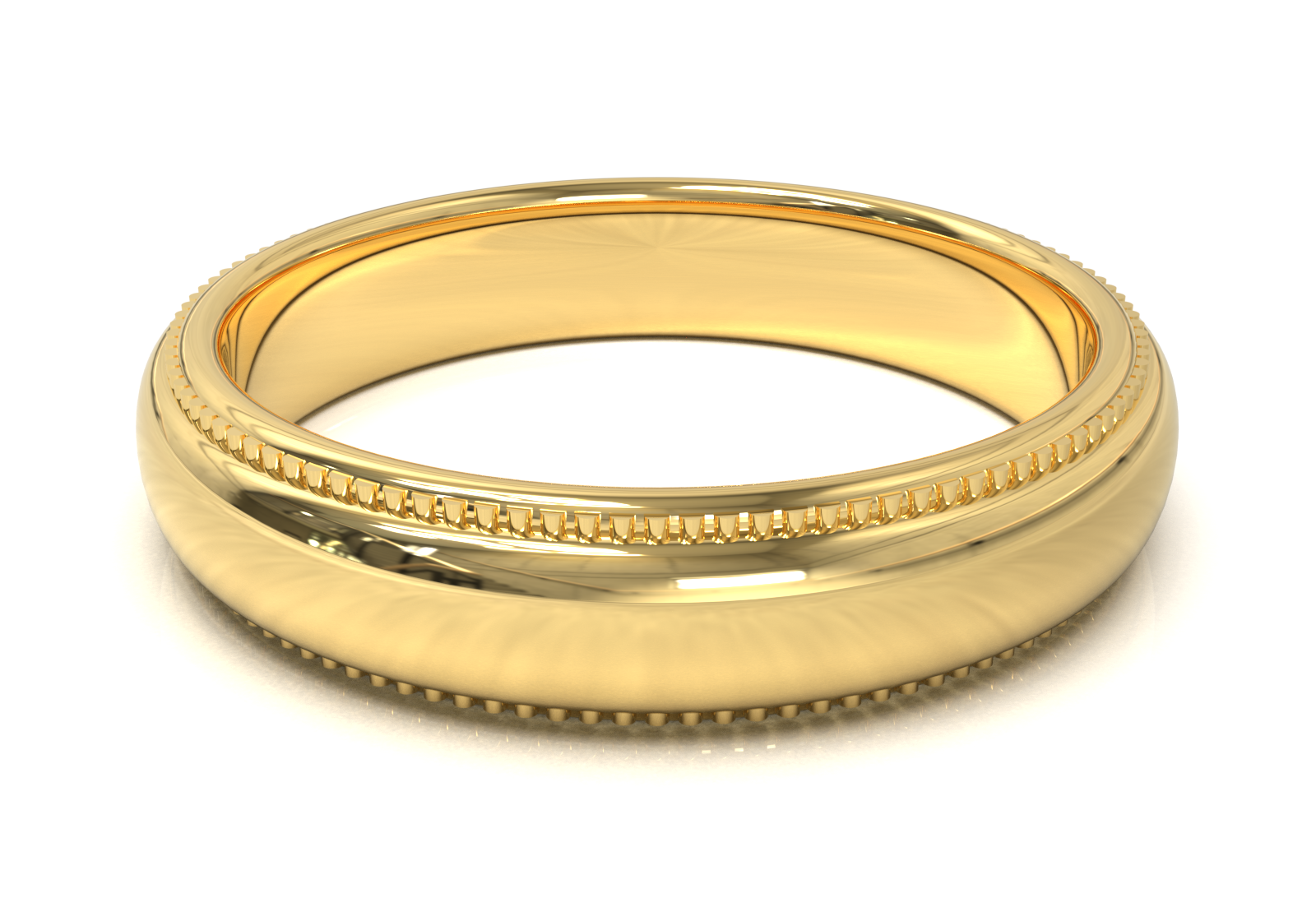 Argolla Milgrain Oro Amarillo