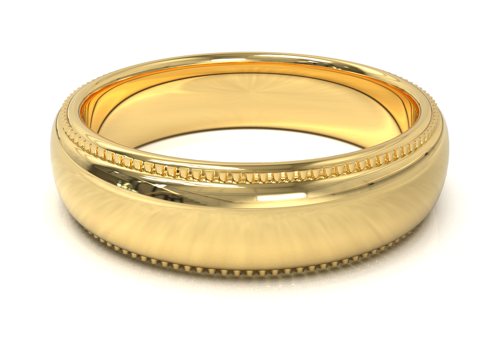 Argolla Milgrain Oro Amarillo