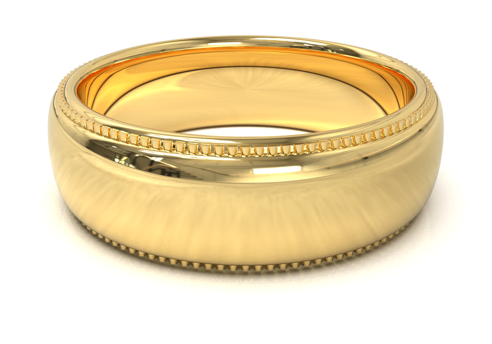 Argolla Milgrain Oro Amarillo