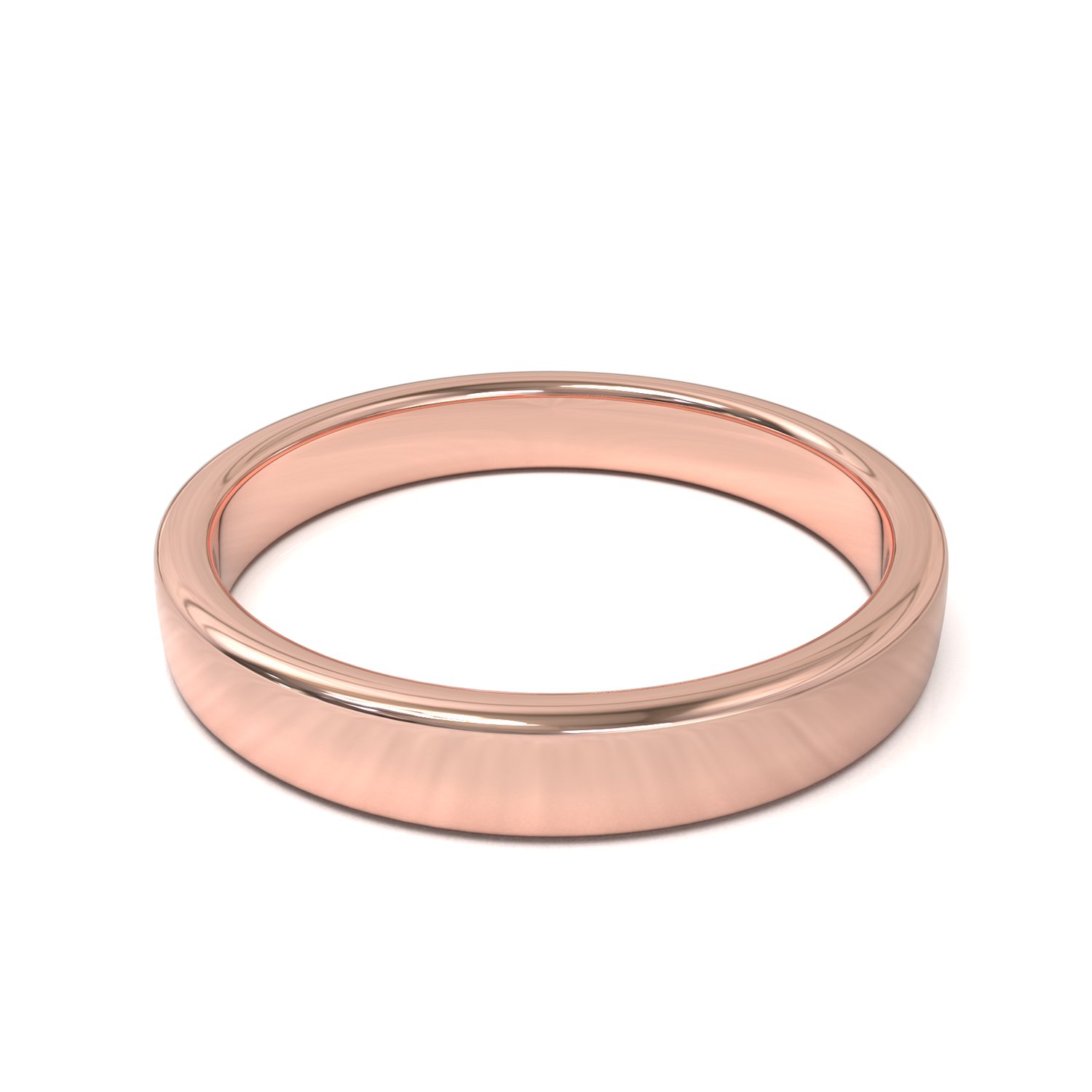 Argolla Plana Oro Rosa