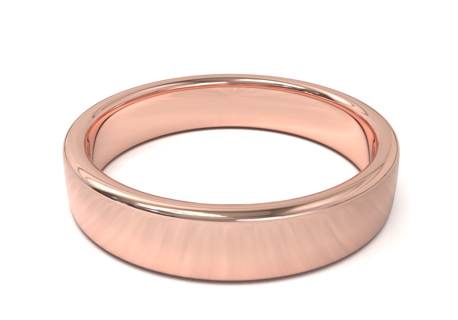 Argolla Plana Oro Rosa