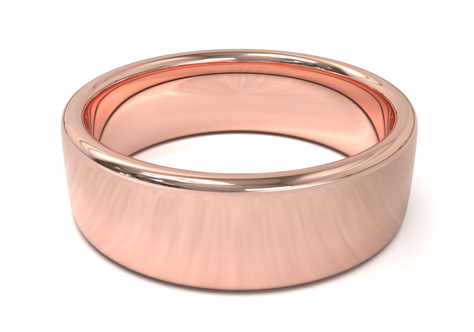 Argolla Plana Oro Rosa