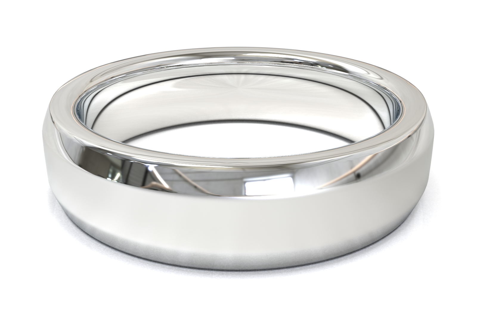 Argolla Doble Acabado Oro Blanco