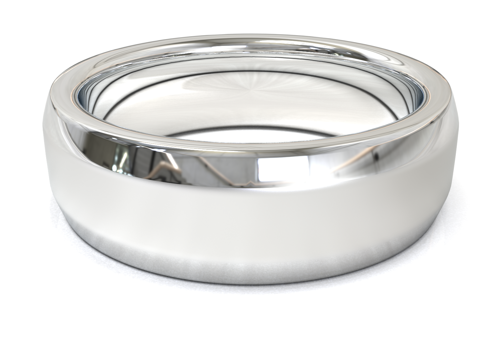 Argolla Doble Acabado Oro Blanco