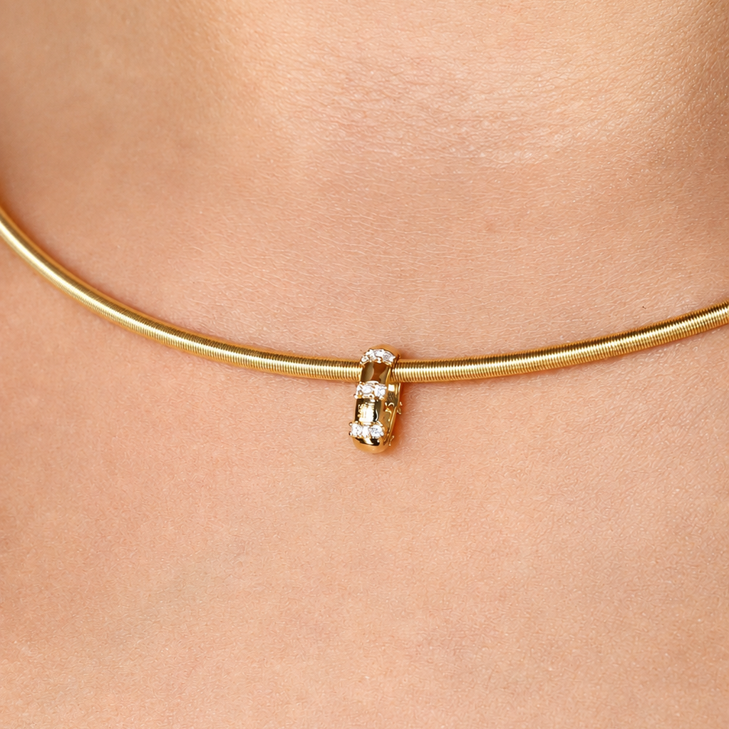 Charm slim de diamantes de laboratorio