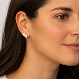 Duo Bezel Earrings 0.5