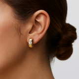 Oval Bezel Huggies · 1.00 ctw