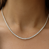 Lab-Grown Diamond Tennis Necklace 10 ct