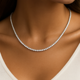 Lab-Grown Diamond Tennis Necklace 10 ct