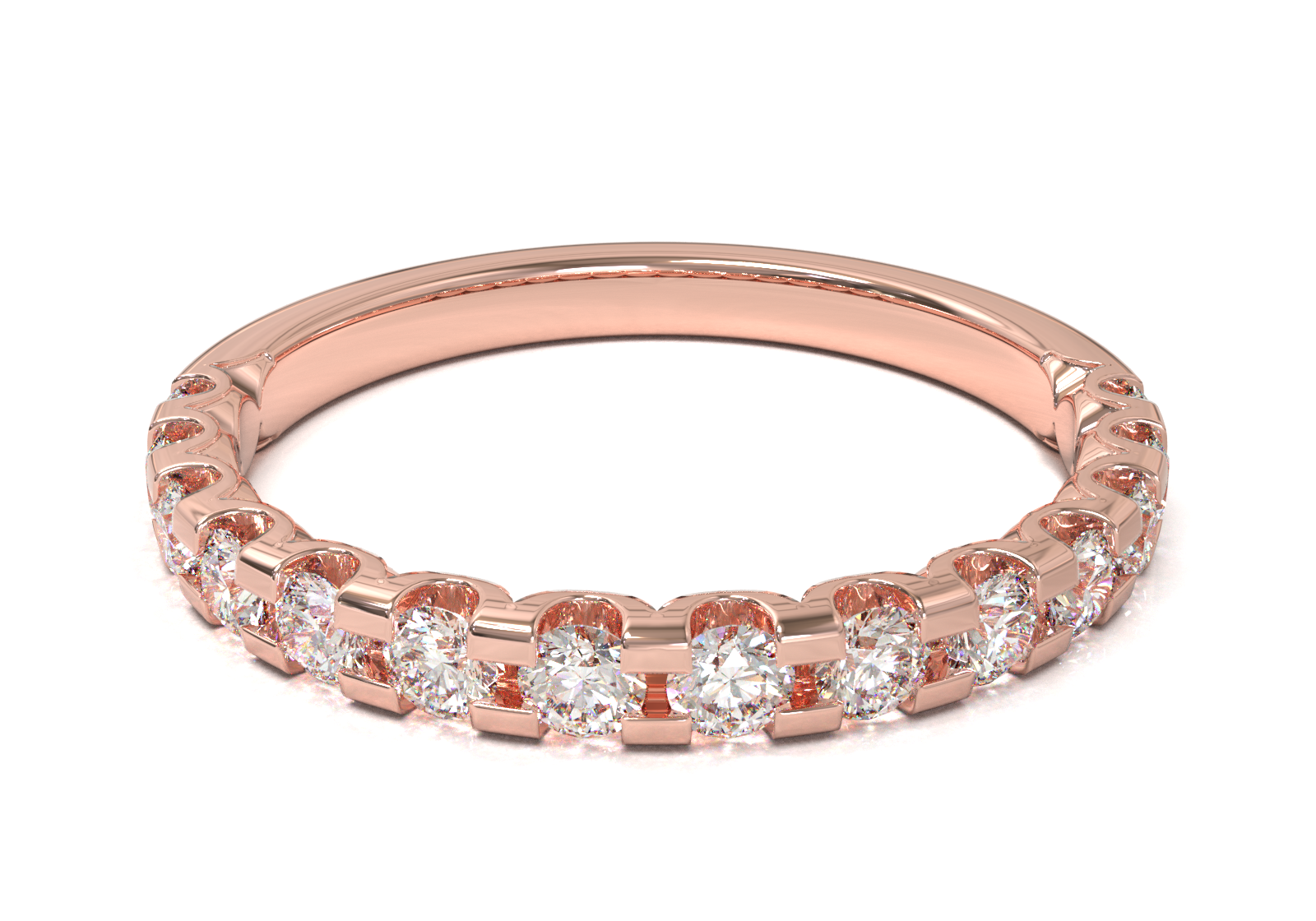 Churumbela Montada en U Oro Rosa