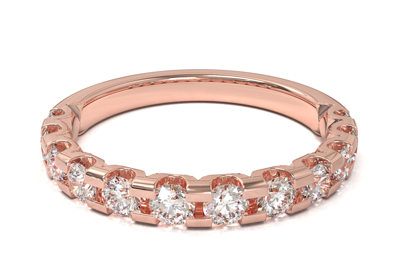 Churumbela Montada en U Oro Rosa