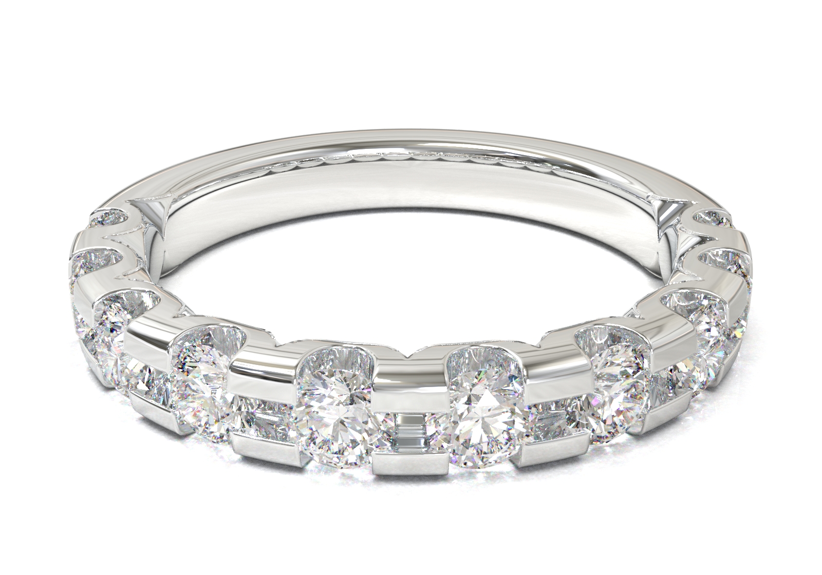 Churumbela Montada en U Oro Blanco