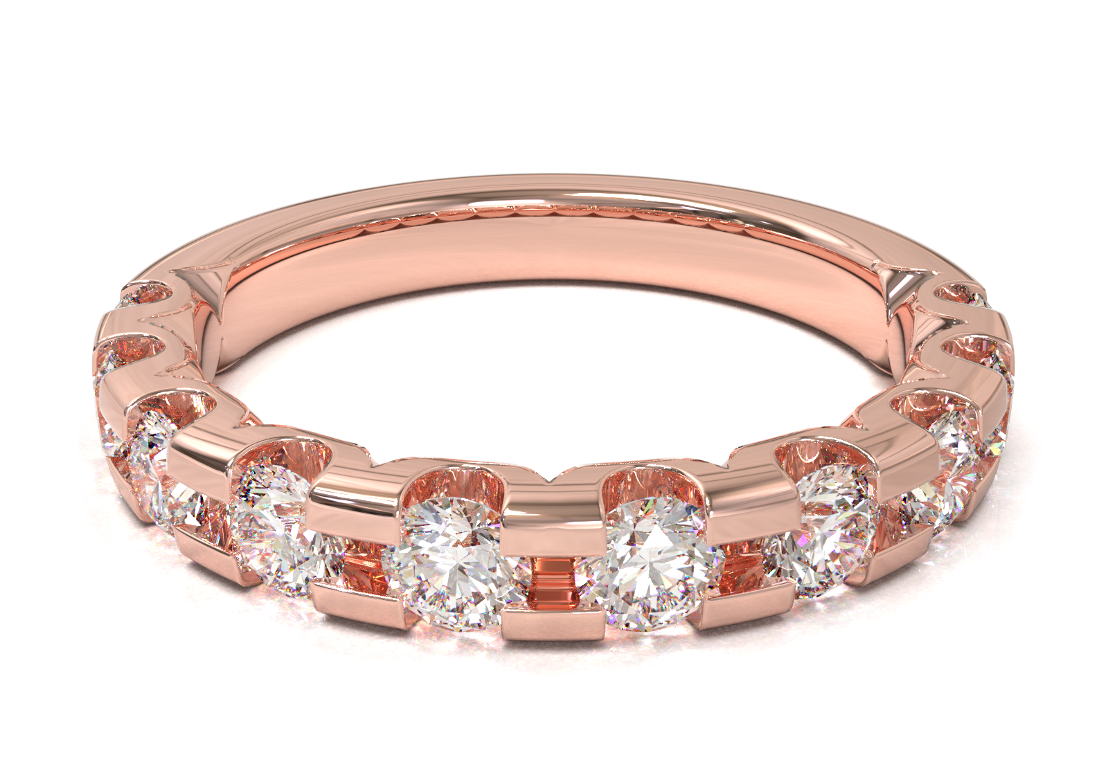 Churumbela Montada en U Oro Rosa