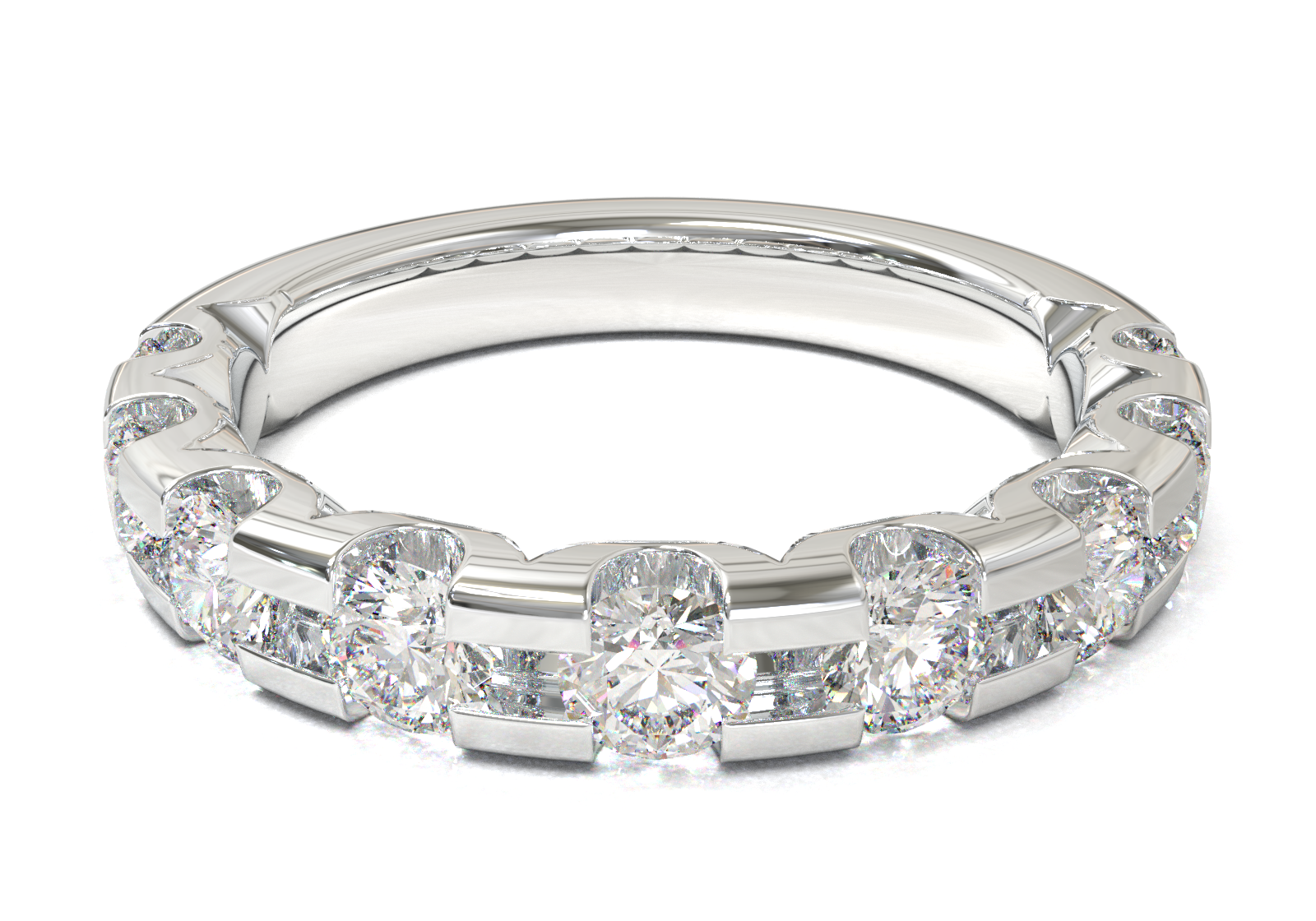 Churumbela Montada en U Oro Blanco