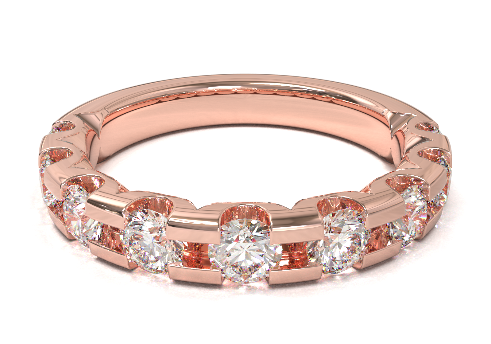 Churumbela Montada en U Oro Rosa