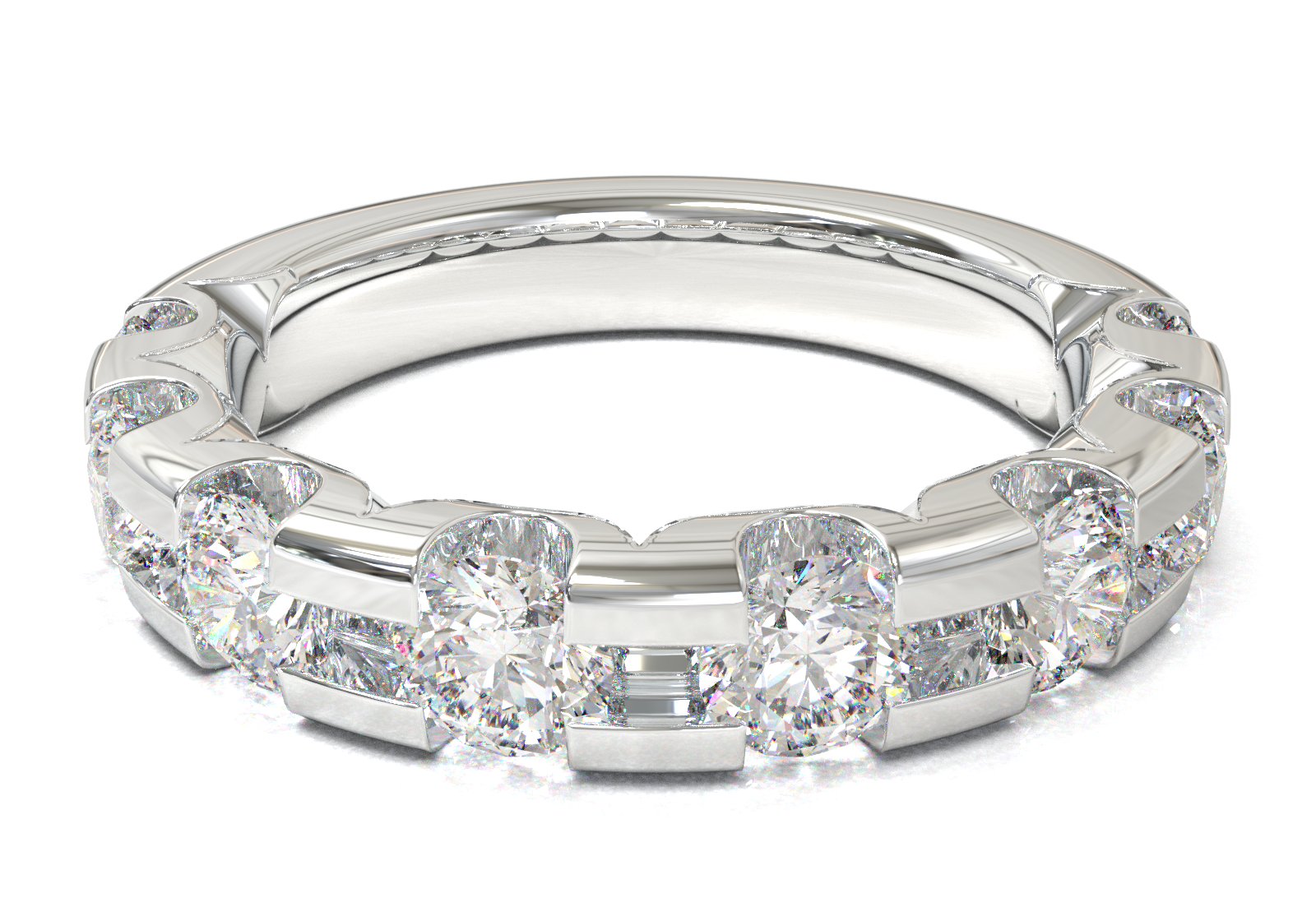 Churumbela Montada en U Oro Blanco