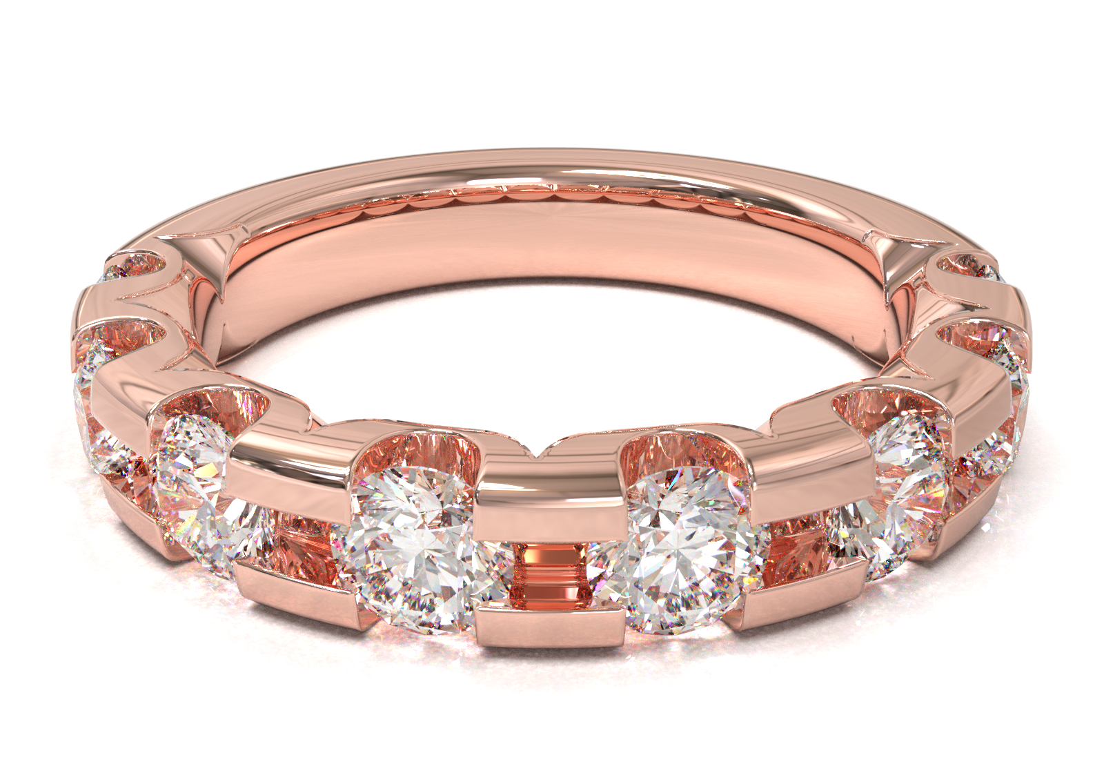 Churumbela Montada en U Oro Rosa