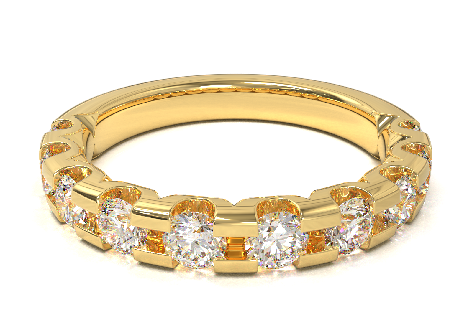 Churumbela Montada en U Oro Amarillo