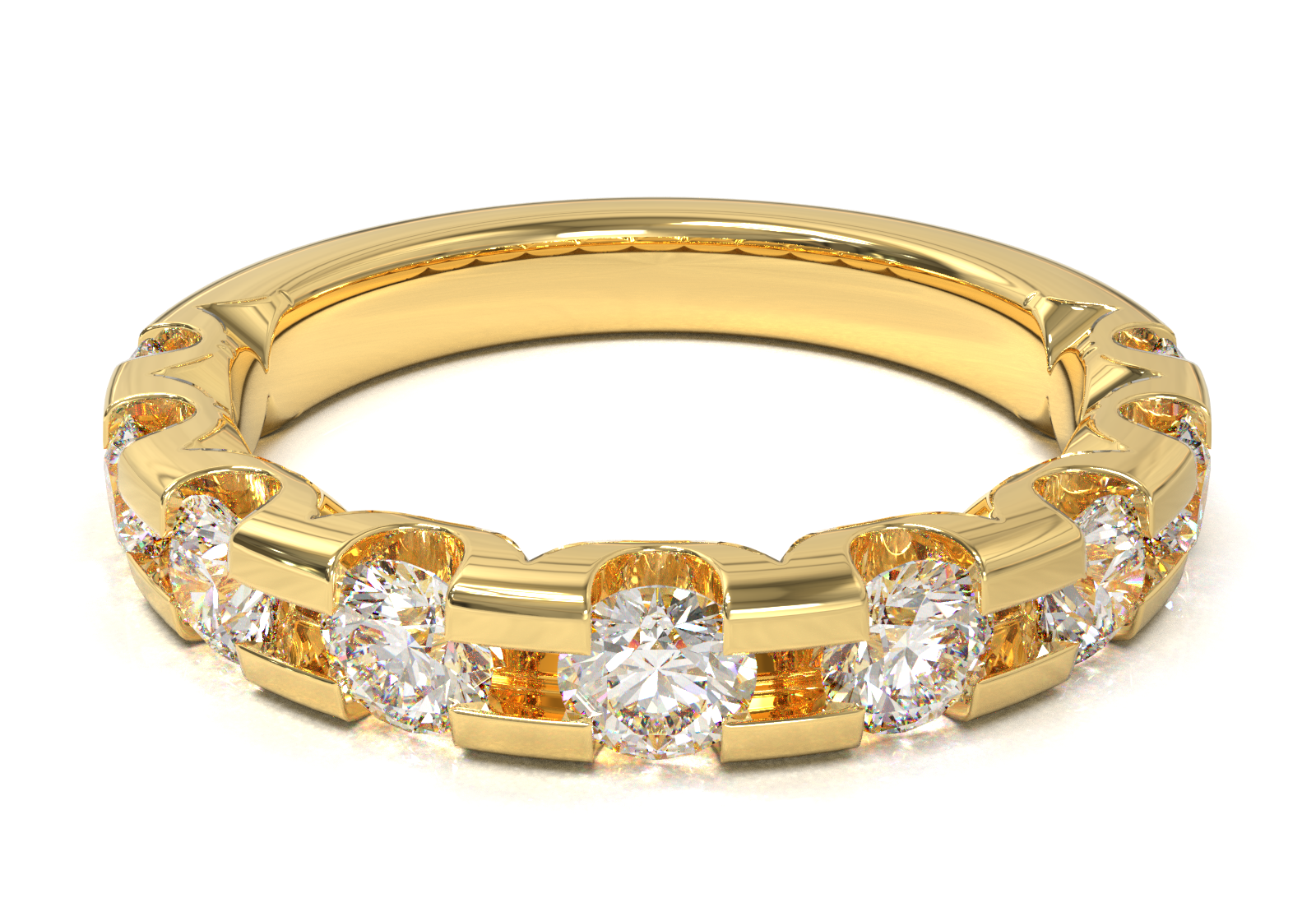 Churumbela Montada en U Oro Amarillo