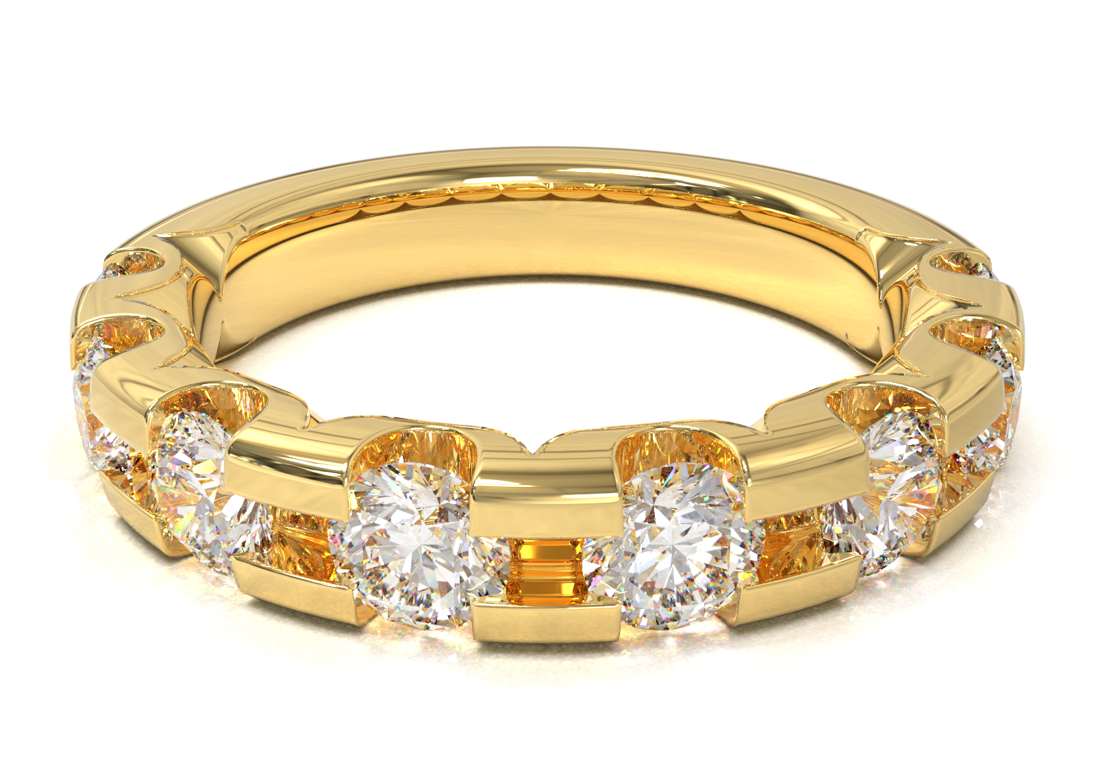 Churumbela Montada en U Oro Amarillo