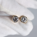 Lab Grown Diamond Studs Biselados Round 2.00 ct