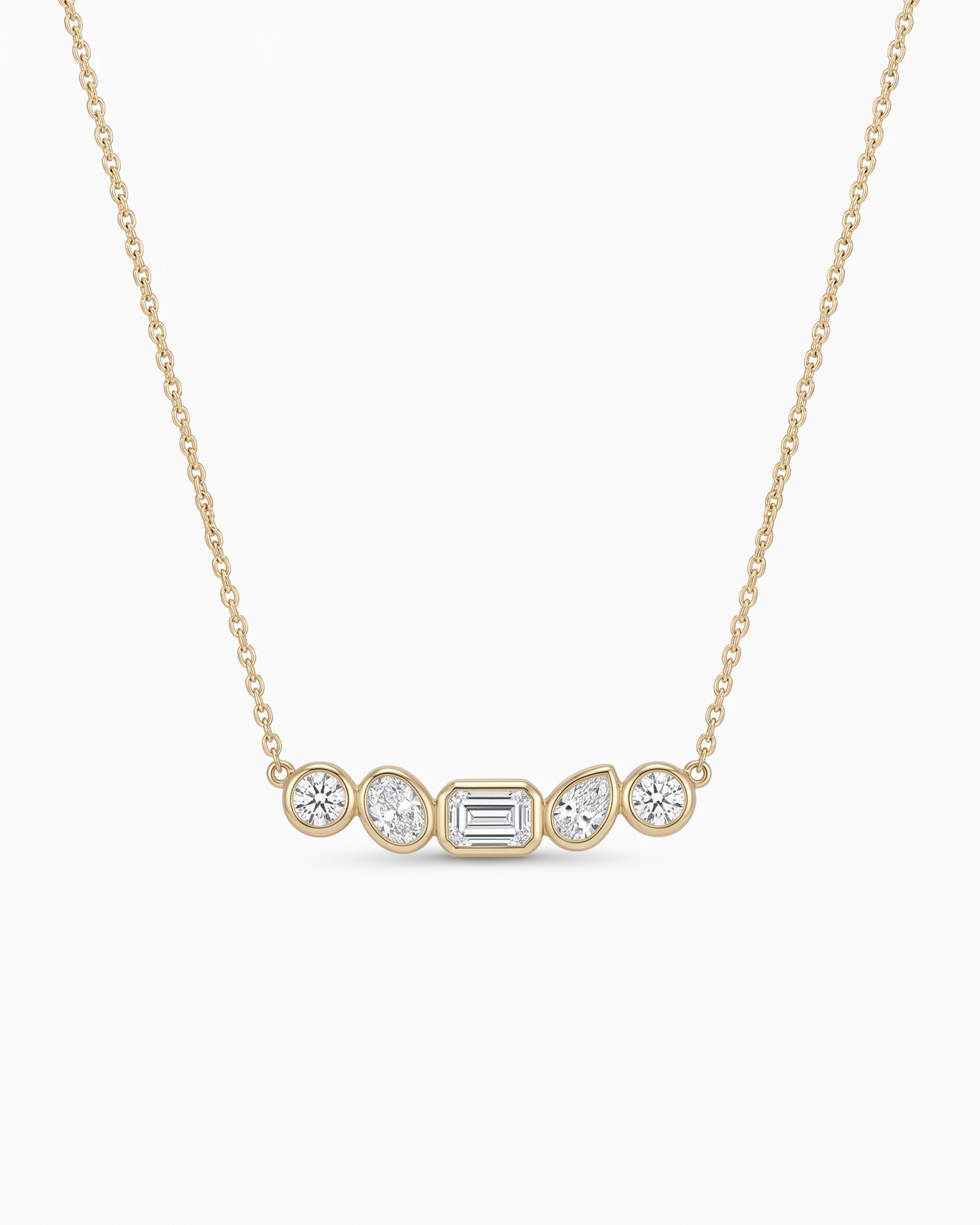 Dije barrita fancy shapes con bisel